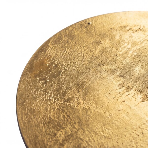 Applique LED ronde Ø 25 cm en or 3000 K 130 lm bois