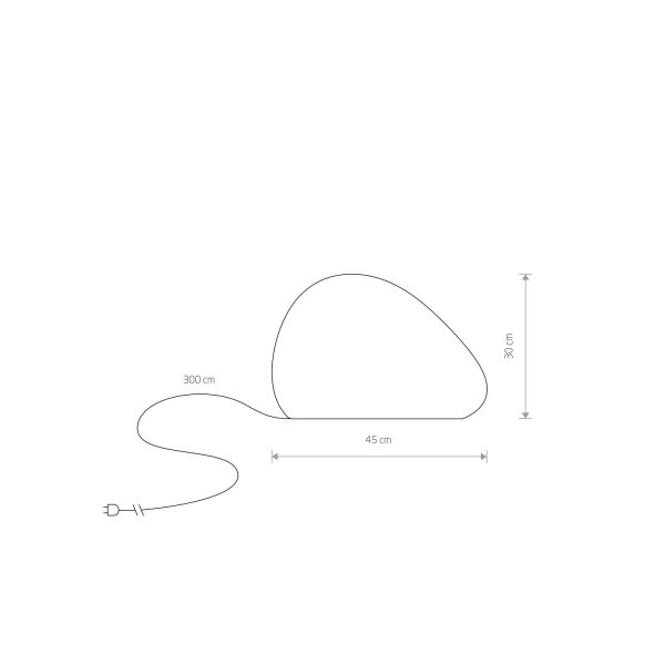 Lampadaire extérieur IP44 blanc E27 30 cm Dekolicht