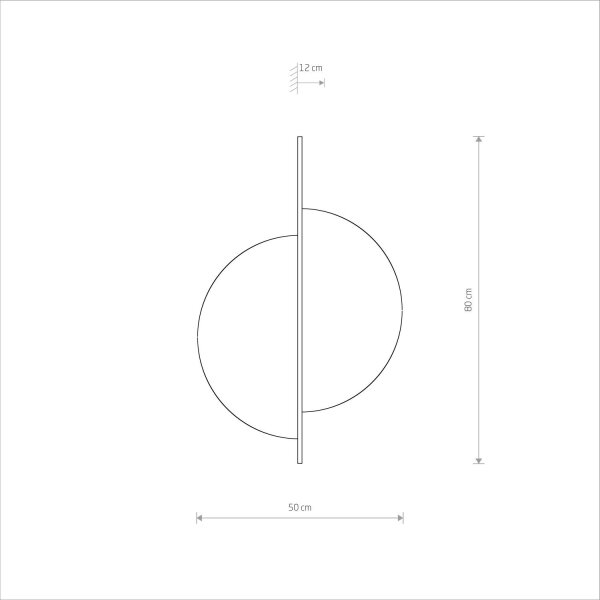 Applique intérieure bois métal H : 80 cm grande pour 2x GX53