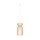 Suspension E27 Ø 26 cm Blanc Nature Bois Métal confortable
