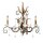 Lustre scintillant GOTICA cristaux en bronze or