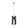 Lampe à suspendre noire E27 bois réglable en hauteur confortable