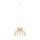 Lampe à suspendre E27 Ø 48 cm Blanc Naturel Bois Abat-jour naturel