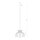 Lampe à suspendre noire bois métal Ø 48 cm E27 réglable