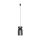 Suspension en bois Ø 16 cm Noir E27 réglable