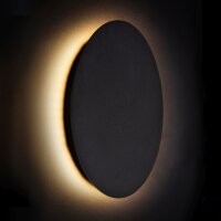 Applique LED Ø 25 cm ronde Noir 3000 K 130 lm...