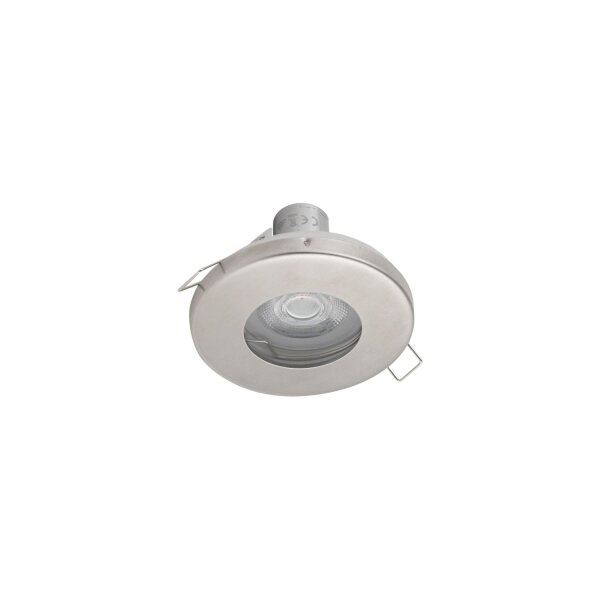 Spot encastré rond Ø 85 mm en argent IP54/20 GU10 métal