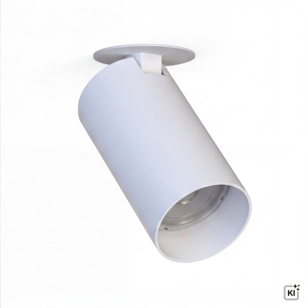 Spot encastré plafond blanc GU10 ajustable Ø 5,5 cm