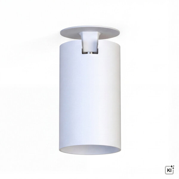 Spot encastré plafond blanc GU10 ajustable Ø 5,5 cm
