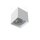 Spot de plafond blanc GU10 aluminium cube L : 12 cm