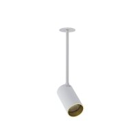 Spot encastr&eacute; GU10 en blanc dor&eacute; ajustable...