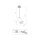 Spot encastré GU10 en blanc doré ajustable H : 23-29 cm