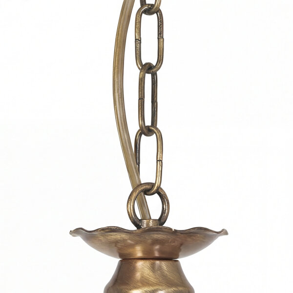 Lustre de salon laiton antique rustique