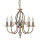 Lustre de salon laiton antique rustique