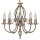 Lustre de salon laiton antique rustique