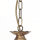 Lustre de salon laiton antique rustique