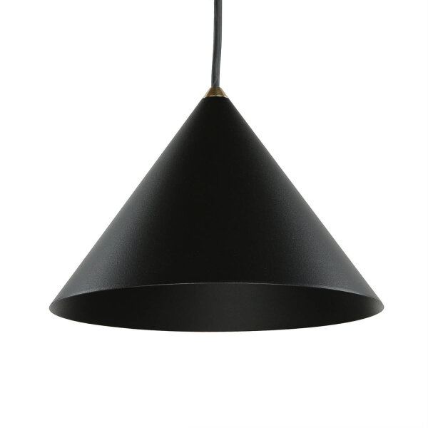 Lampe à suspendre noire GU10 Ø 20,5 cm métal rétro design
