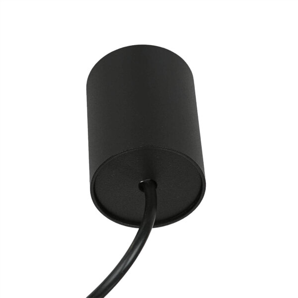 Lampe à suspendre noire GU10 Ø 20,5 cm métal rétro design
