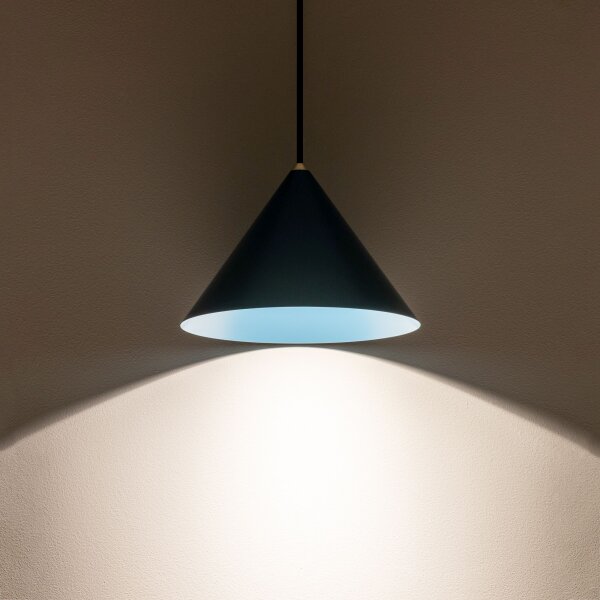 Lampe à suspendre verte GU10 Ø 20,5 cm métal rétro design