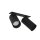 Spot de plafond 2 flammes GU10 noir métal encastré