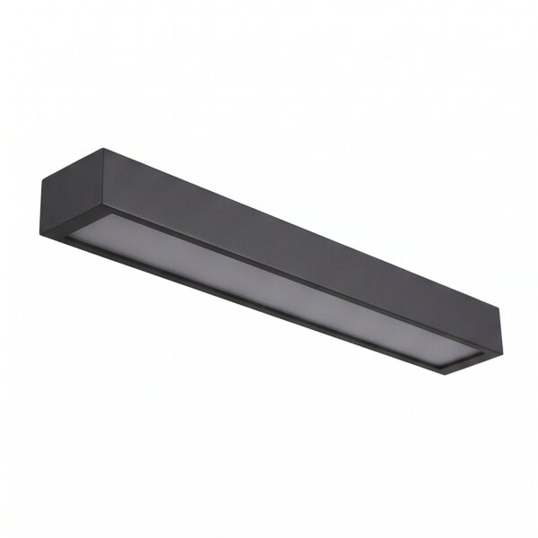 Plafonnier 3000 K 1700 lm noir T8 LED interchangeable L : 62 cm