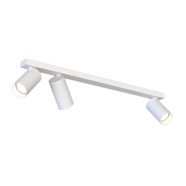 Plafonnier Blanc Métal Moderne 3-feux GU10 70 cm