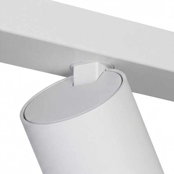 Plafonnier Blanc Métal Moderne 3-feux GU10 70 cm