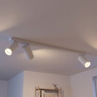 Plafonnier Blanc Métal Moderne 3-feux GU10 70 cm