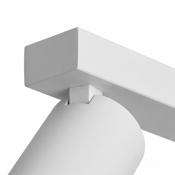 Spot de plafond allongé 70 cm à 3 flammes GU10 en blanc doré