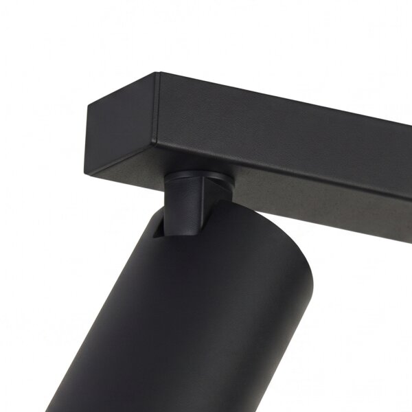 Spot de plafond à 3 flammes GU10 en noir doré 70 cm de long
