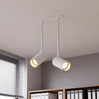 Spot de plafond orientable encastr&eacute; L : 17 cm 2x...