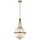 Lampe &agrave; suspendre de style ESTEL Verre cannel&eacute; Design Art D&eacute;co
