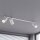 Spot de plafond à 3 flammes encastré blanc GU10 métal 70 cm de long