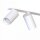 Spot de plafond à 3 flammes encastré blanc GU10 métal 70 cm de long