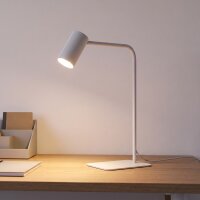 Lampe de bureau 40-45 cm réglable blanc GU10