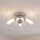 Spot de plafond salle de bain IP44 3-flamme G9 chrome clair verre