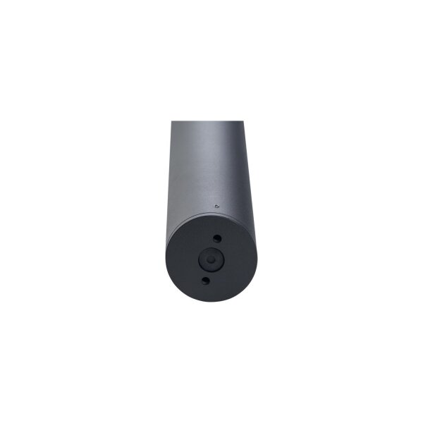 Lampe dallée IP54 noire GU10 55 cm verre aluminium orientable
