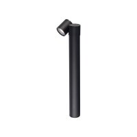 Lampe dallée IP54 noire GU10 55 cm verre aluminium...