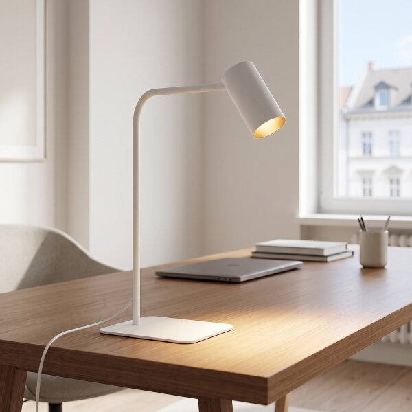 Lampe de bureau Blanc Or GU10 40-45 cm Métal Moderne