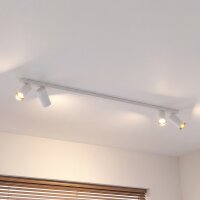 Projecteur de plafond 4-flamme GU10 en blanc or 118 cm...