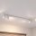 Projecteur de plafond 4-flamme GU10 en blanc or 118 cm apparent