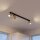 Spot de plafond à 3 flammes en laiton noir GU10 70 cm