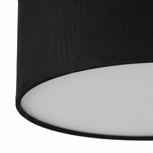 Plafonnier rond Ø 50 cm Tissu Abat-jour 3x E27 faible éblouissement