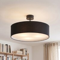 Plafonnier rond Ø 50 cm Tissu Abat-jour 3x E27...