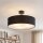 Plafonnier rond Ø 50 cm Tissu Abat-jour 3x E27 faible éblouissement