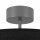 Plafonnier rond Ø 50 cm Tissu Abat-jour 3x E27 faible éblouissement