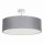 Plafonnier Tissu Ø 50 cm rond pour 3x E27 Gris Moderne