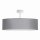 Plafonnier Tissu Ø 50 cm rond pour 3x E27 Gris Moderne