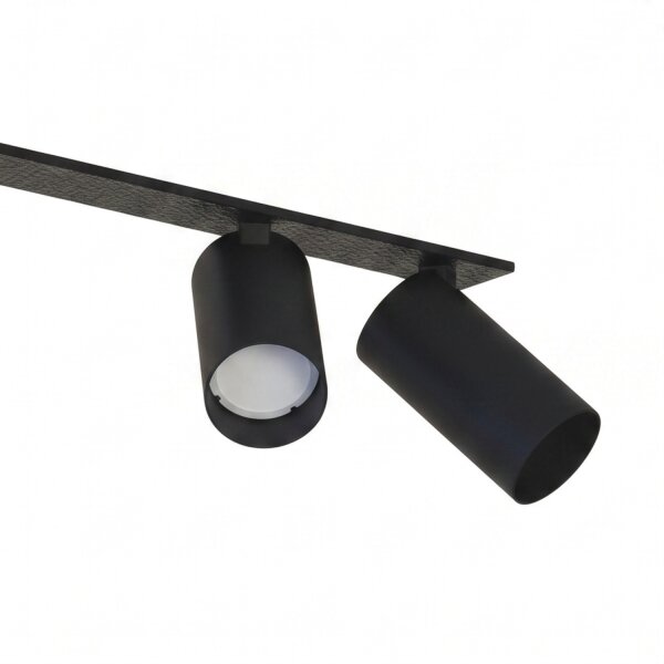 Projecteur de plafond encastré 118 cm de long 4-flamme GU10 noir