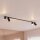 Projecteur de plafond encastré 118 cm de long 4-flamme GU10 noir